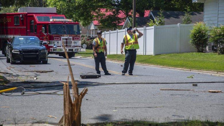 Crews Working To Clear Downed Lines After Accident in Asheboro
