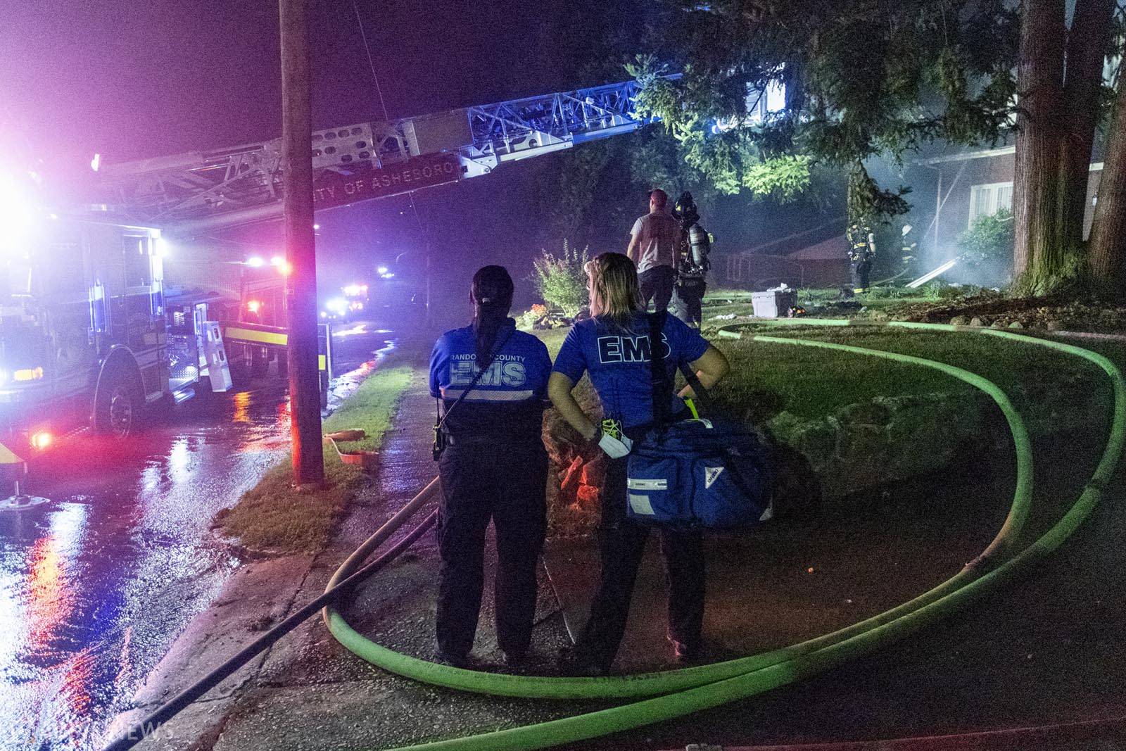 No One Injured in Late Night Asheboro House Fire