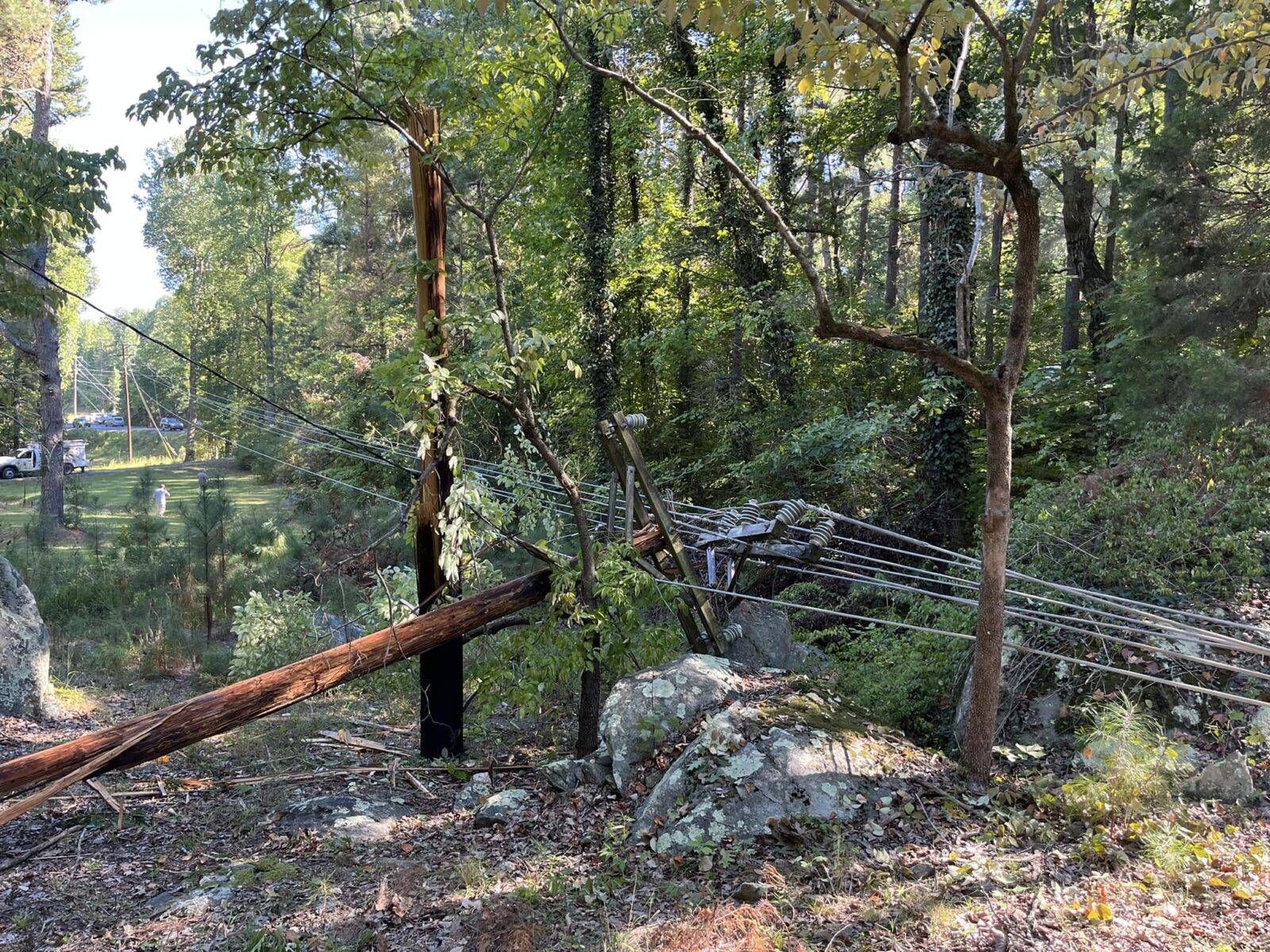 Large Area of Asheboro without Due to Downed Lines on 42