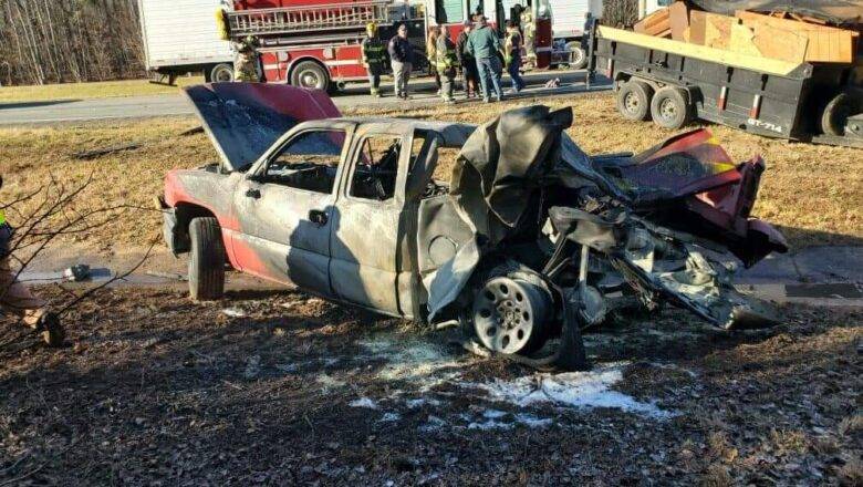 Julian Fire Chief Injured After Driver Crashes into Department Pickup on US 421