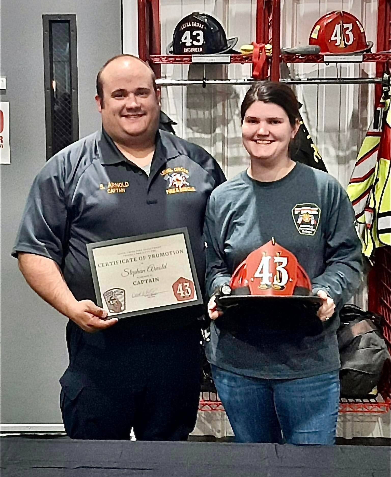 Level Cross Fire Department Announces Promotions