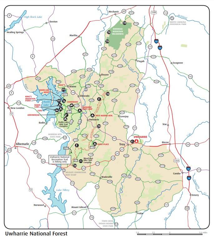 Uwharrie National Forest Trail Map New Collection  vrre.univ-mosta.dz