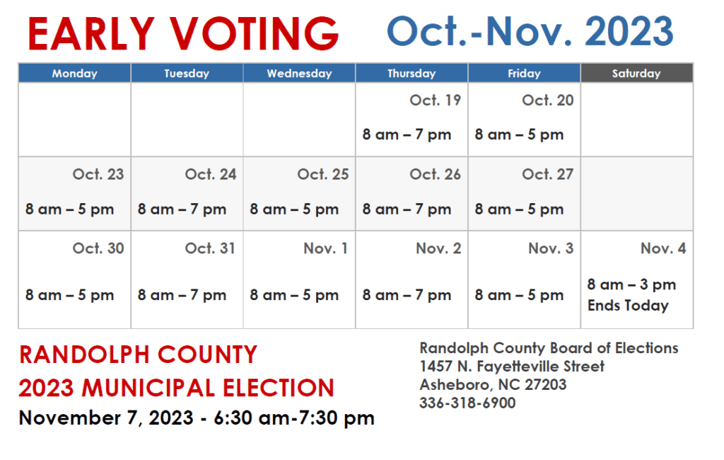 Early Voting for the 2023 Municipal Election Begins Today