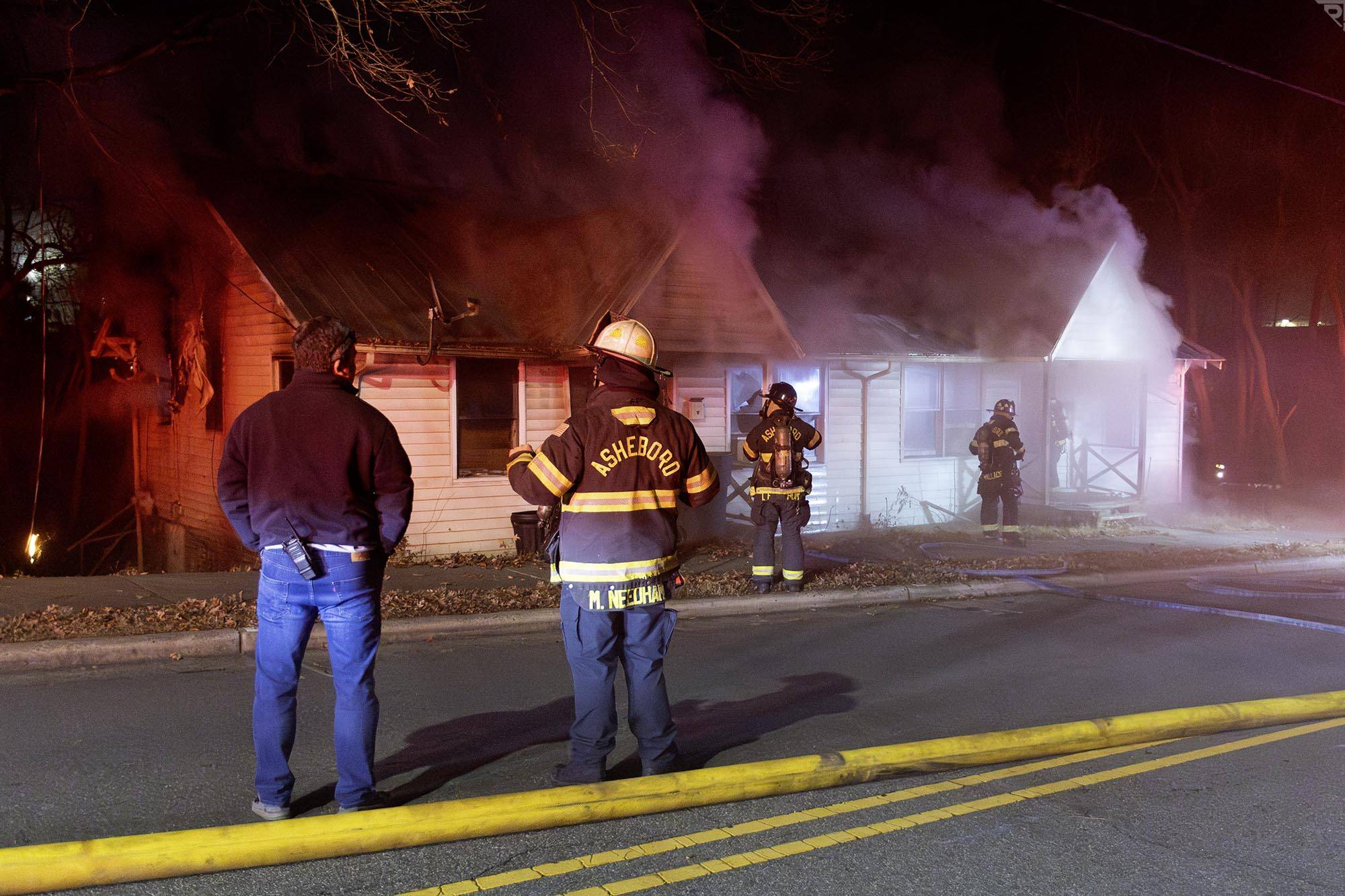 No Injuries Reported after Late Night House Fire in Asheboro