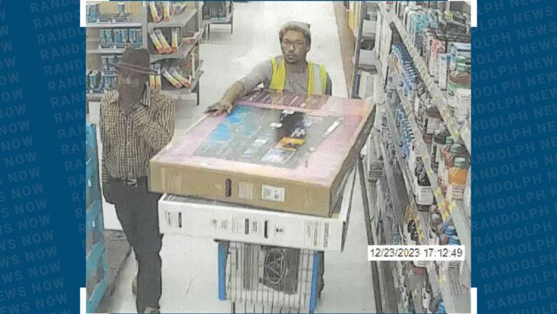 Asheboro Police Looking for Two Suspects who Used Traffic Vest to Steal TVs