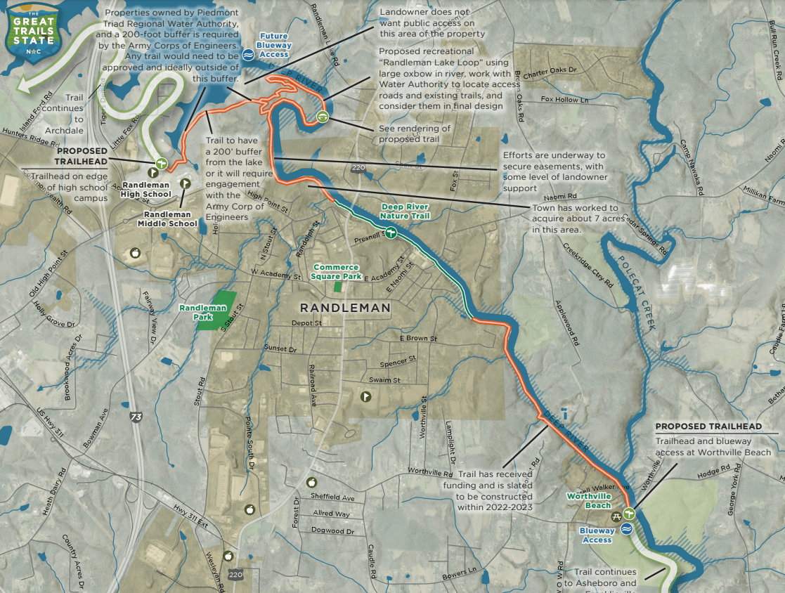 NCDOT Needs Feedback on Proposed Trail Expansion Project in Randleman