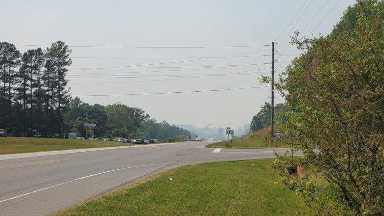 Smoke from controlled burn blankets Randolph County